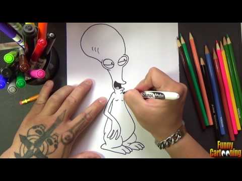 HOW TO DRAW ROGER THE ALIEN - AMERICAN DAD - HD | ΧΑΙΝΤΙ TV
