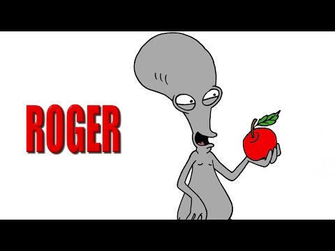 HOW TO DRAW ROGER THE ALIEN - AMERICAN DAD - HD
