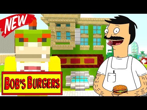 BOWSER JR VISITS BOB'S BURGERS IN MINECRAFT! | Nintendo Fun House | Minecraft [366]