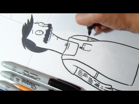 Cómo dibujar a Bob Belcher "Bob´s Burgers" | How to draw Bob Belcher