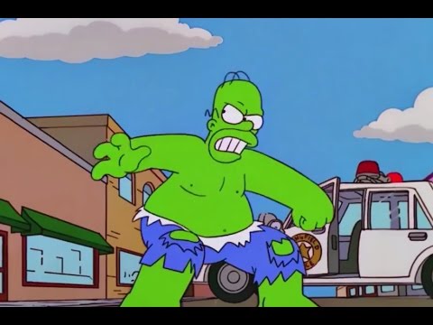 Homer Is The Incredible Hulk - The Simpsons