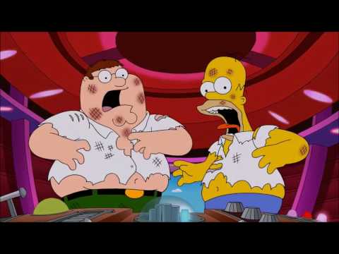 Family Guy - Peter Fights Homer Simpson Pt 2