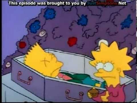Bart Simpson dies.. - funeral scene