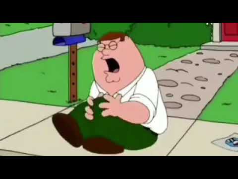 Peter Griffin tripping zombies meme