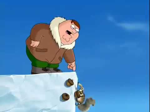 MY NUTS!! - PETER GRIFFIN VS SCRAT | ICE AGE - FAMILY GUY INSANE CROSSOVER! | EPIC CLIP