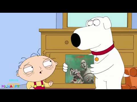 Stewie is afraid of Queen album cover - Family Guy - Funny