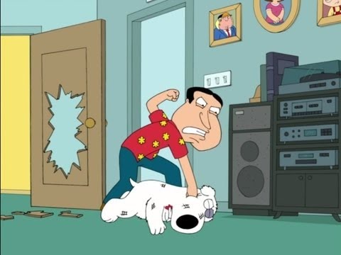 Family Guy - Quagmire Beats up Brian