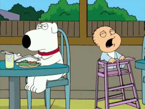 Family Guy Brian yells at baby