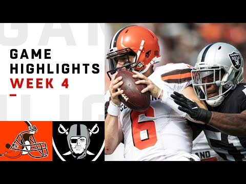 Browns vs. Raiders Week 4 Highlights | NFL 2018