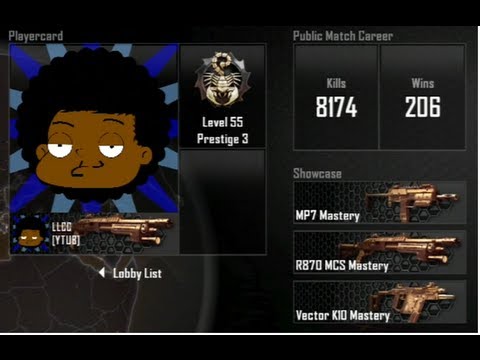 COD Black Ops 2: Tutorial Emblem how to make Rallo Tubbs from The Cleveland Show