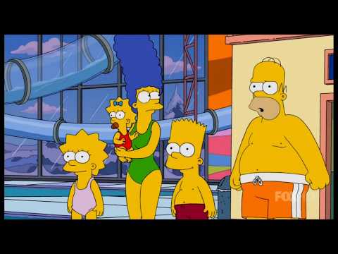 The Simpsons: The Simpsons in a indoor Waterpark