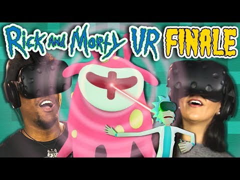 PORTAL GUNS AREN'T TOYS! | RICK AND MORTY VR - FINALE (React: Gaming)