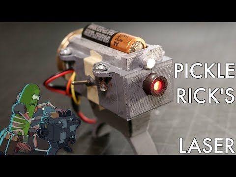 Rick and Morty / Pickle Rick's Laser Gun 3D Printed!