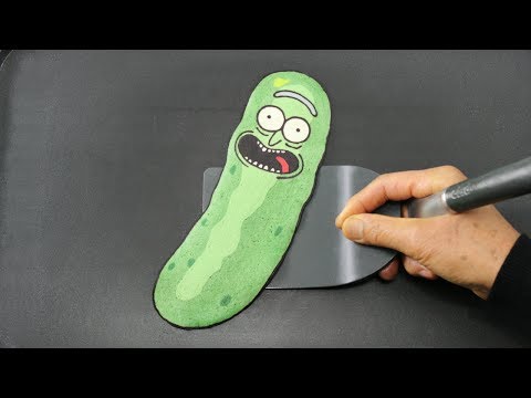 Making Pickle Rick PANCAKE!